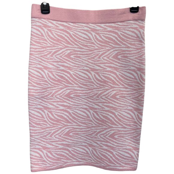 XS, SMALL - BCBGeneration - Pink Zebra Sweater Pencil Skirt NEW $78 msrp - Picture 1 of 6
